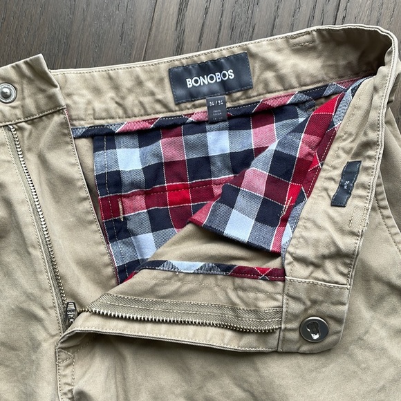 Bonobos Khaki Chinos 34 X 34 Like new - Picture 3 of 5